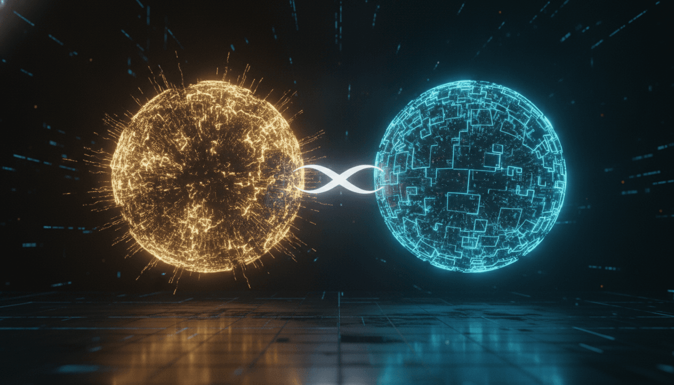 A digital illustration of a glowing neural network representing the balance of power and price in the new Claude Opus 5 AI model.