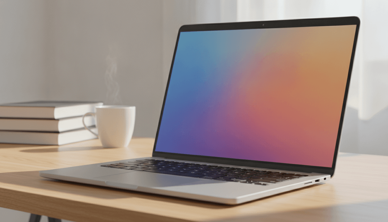 A person using one of the best budget laptops on a clean desk, illustrating an affordable laptop guide.